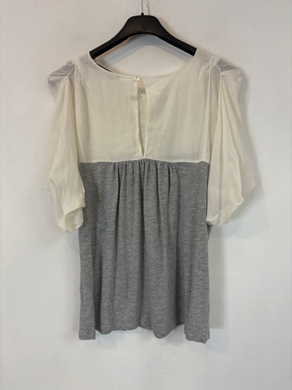 SPORTMAX CODE. Blusa bicolor con seda