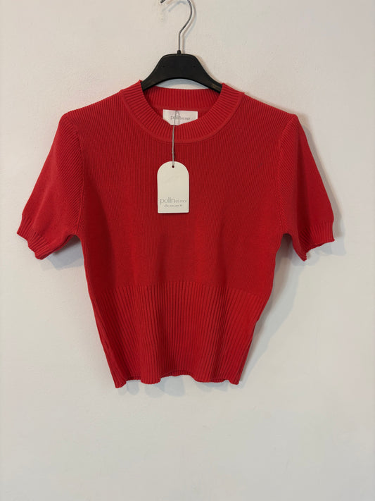 POLÍN ET MOI. Top punto rojo