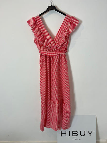OTRAS. Vestido largo cuadros vichy T.u(s)
