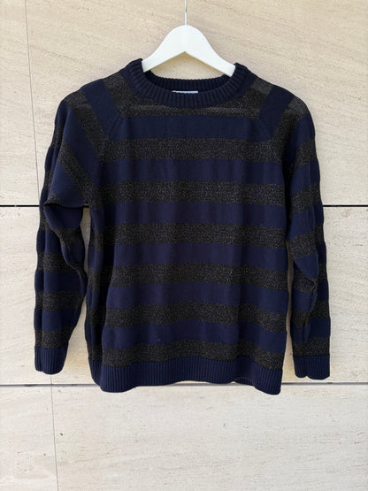 MYSULAFISH. Jersey azul y negro con lana