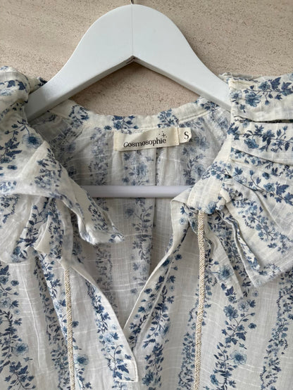 COSMOSOPHIE. Blusa textura estampado floral