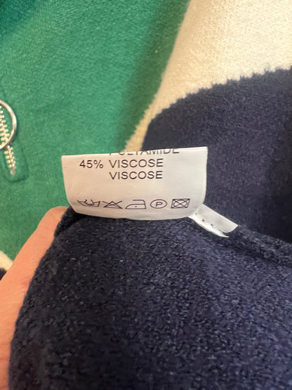 BISOU´S PROJECT. Jersey tricolor cremallera. T S