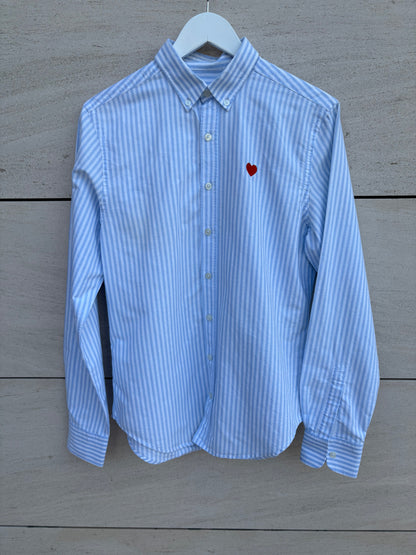 ANCLADEMAR. Light blue striped shirt. TM