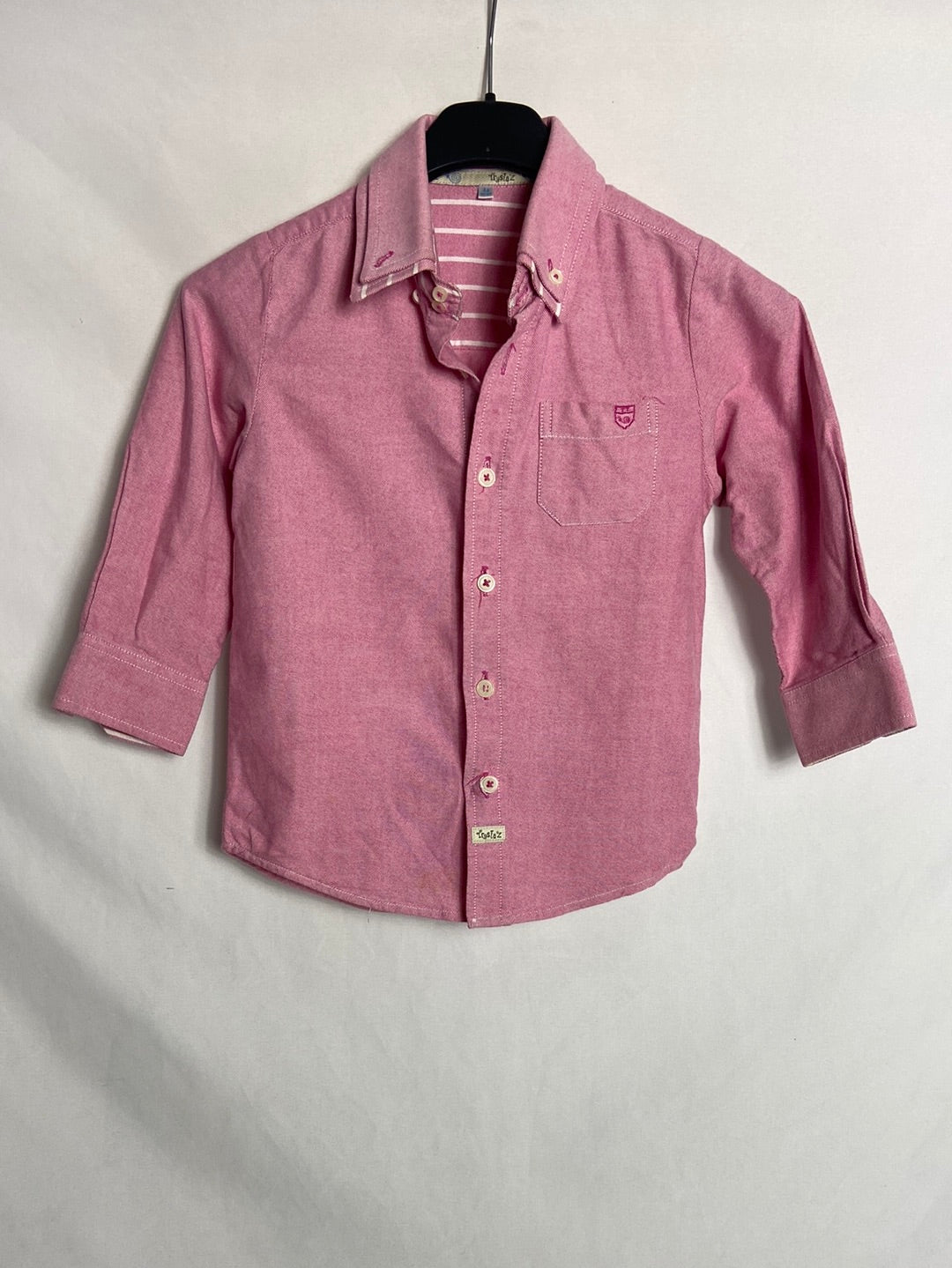 TRASTAZ. Heathered pink shirt. Size 4 years