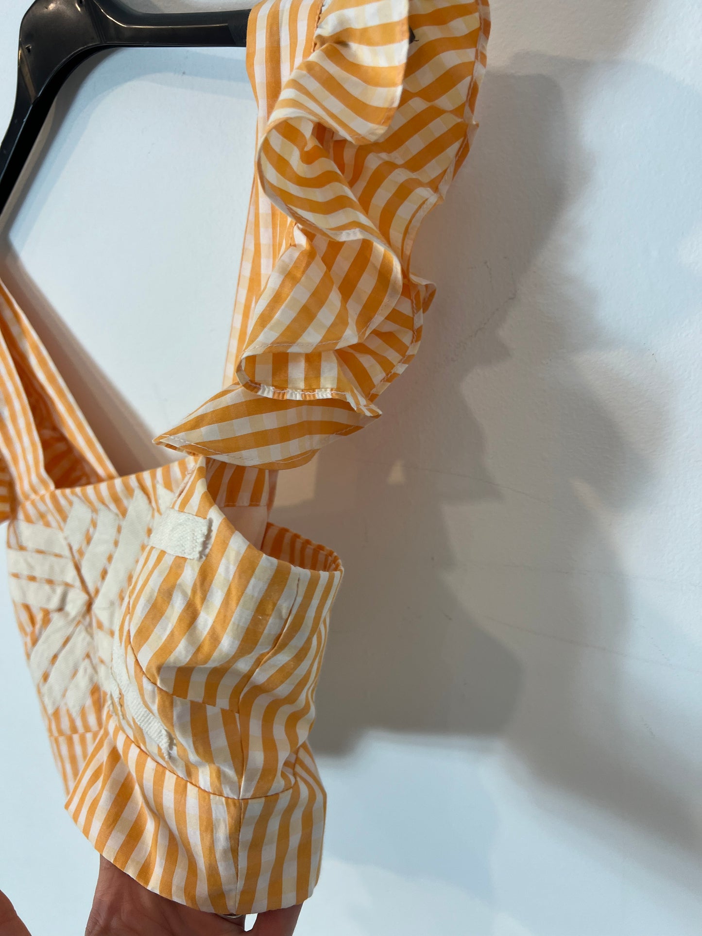 IQ COLLECTION. Total look mostaza rayas T.m