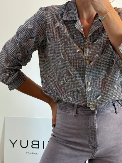 OTRAS. Blusa morada vintage T.u(m)