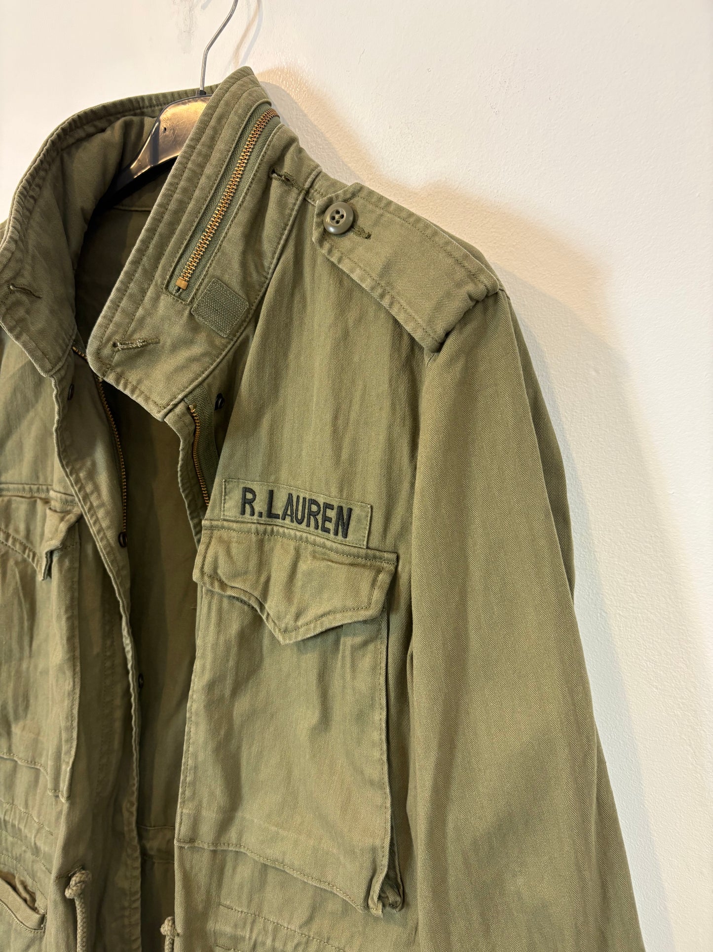 POLO RALPH LAUREN. Embroidered military jacket. XS (S/M)
