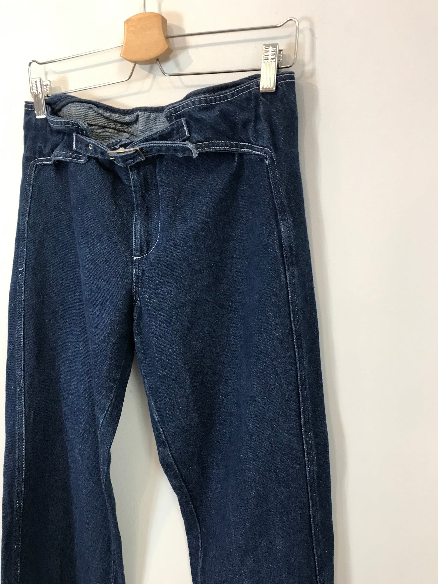 GIMAGUAS. Denim pata ancha hebilla