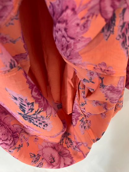 URBAN OUTFITTERS. Orange floral dress Your(s)