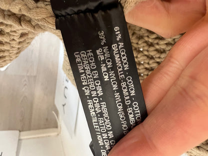 ZARA. Cardigan punto grueso beige oscuro. T M