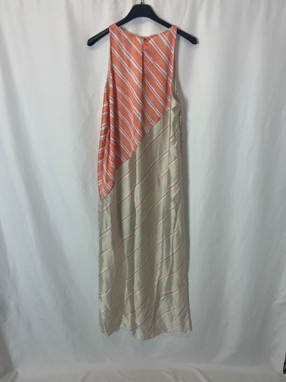 ZARA. Long satin dress with slits. TS