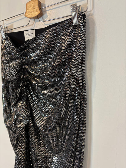 ISABEL MARANT. Falda midi mini lentejuelas