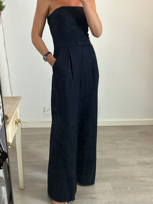 ZARA. Mono azul palabra de honor . T M