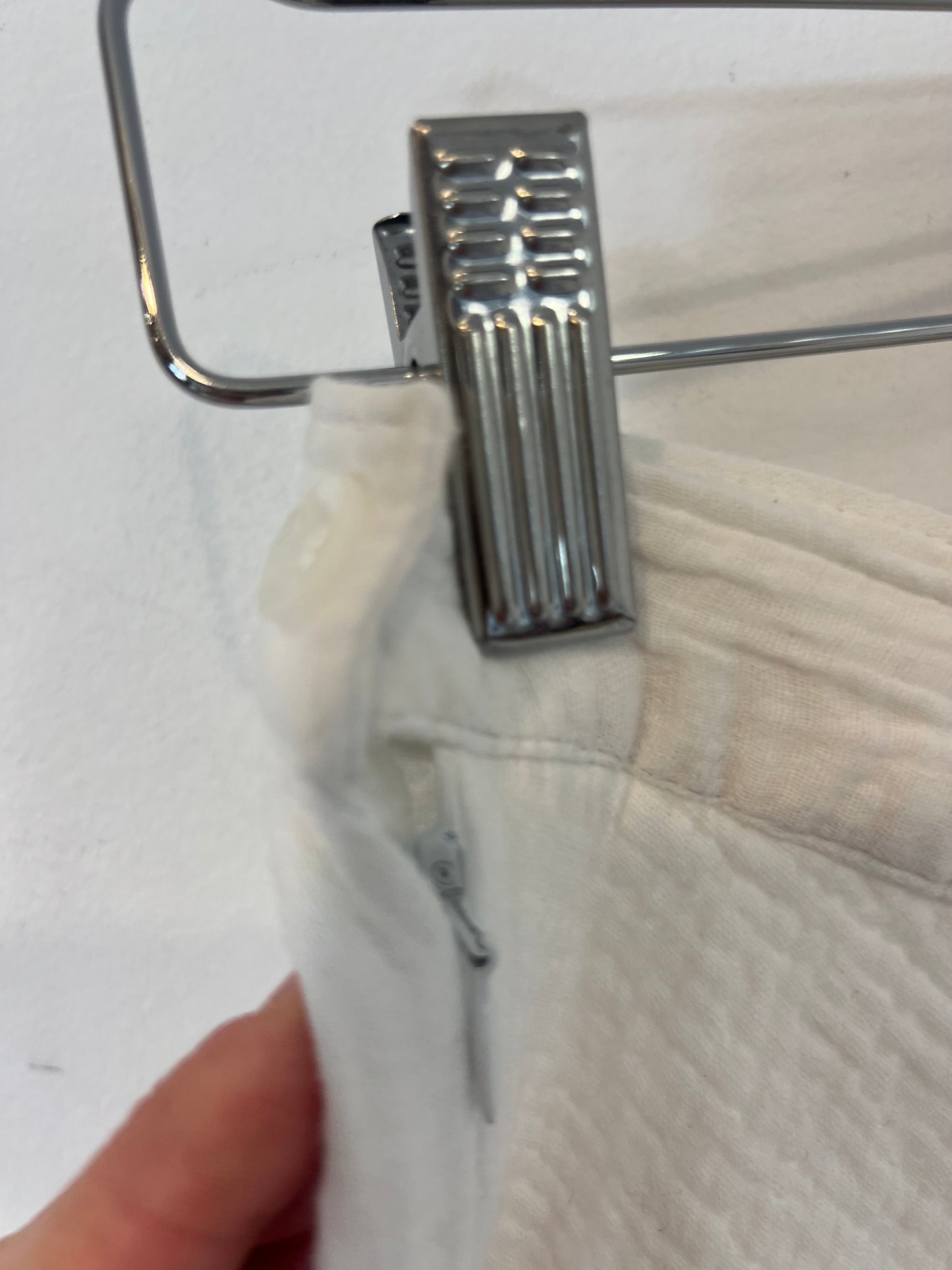 OTRAS. Falda larga blanca bambula. T M