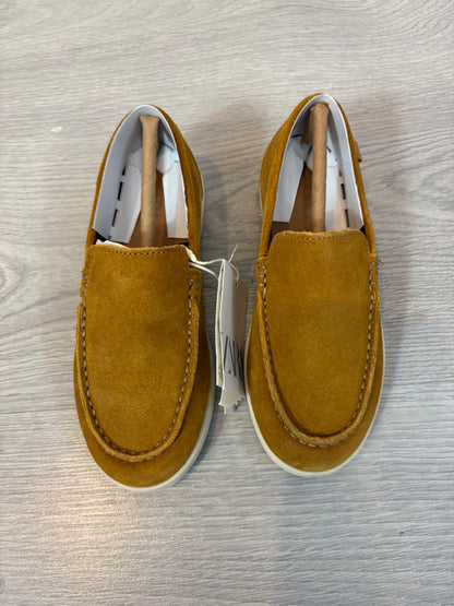 ZARA. Mocasines piel camel. T 30