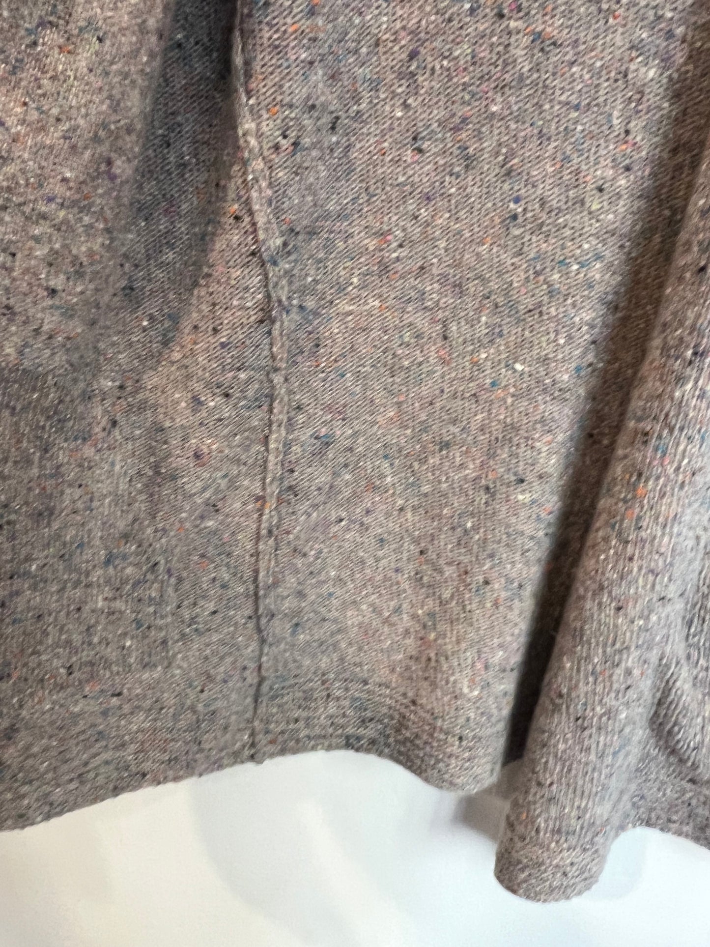 SITA MURT. Cárdigan gris jaspeado colores. T M