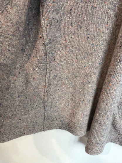 SITA MURT. Cárdigan gris jaspeado colores. T M