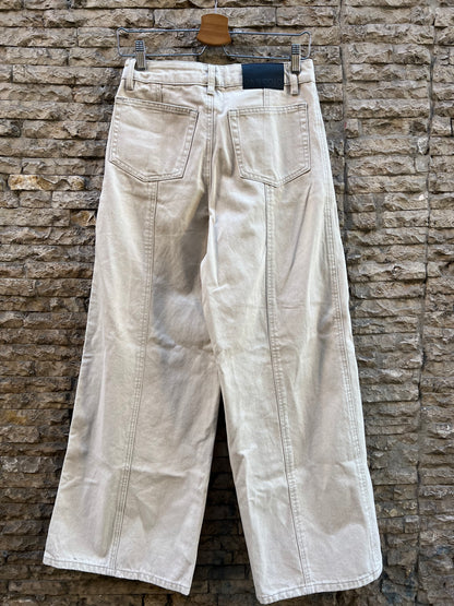 PARFOIS. Denim beige pata ancha