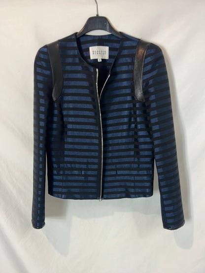 CLAUDIE PIERLOT. Two-tone texture jacket. T 36