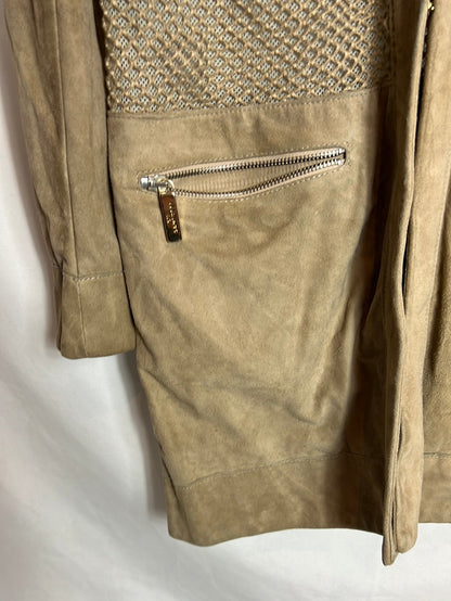 GIL SANTUCCI. Double-textured jacket, size 40(s)