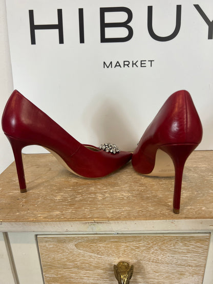 ZARA. Red brooch heels. Size 37