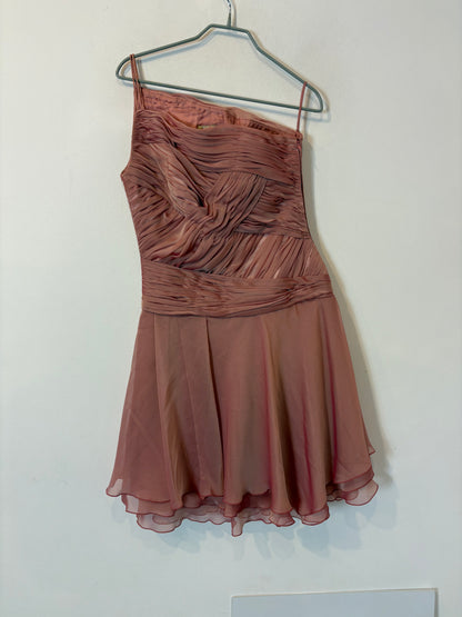 Vestido rosa empolvado vintage