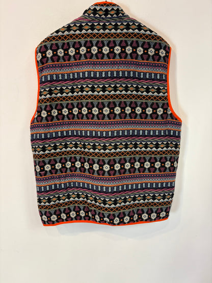 ZARA. Chaleco acolchado estampado. T L