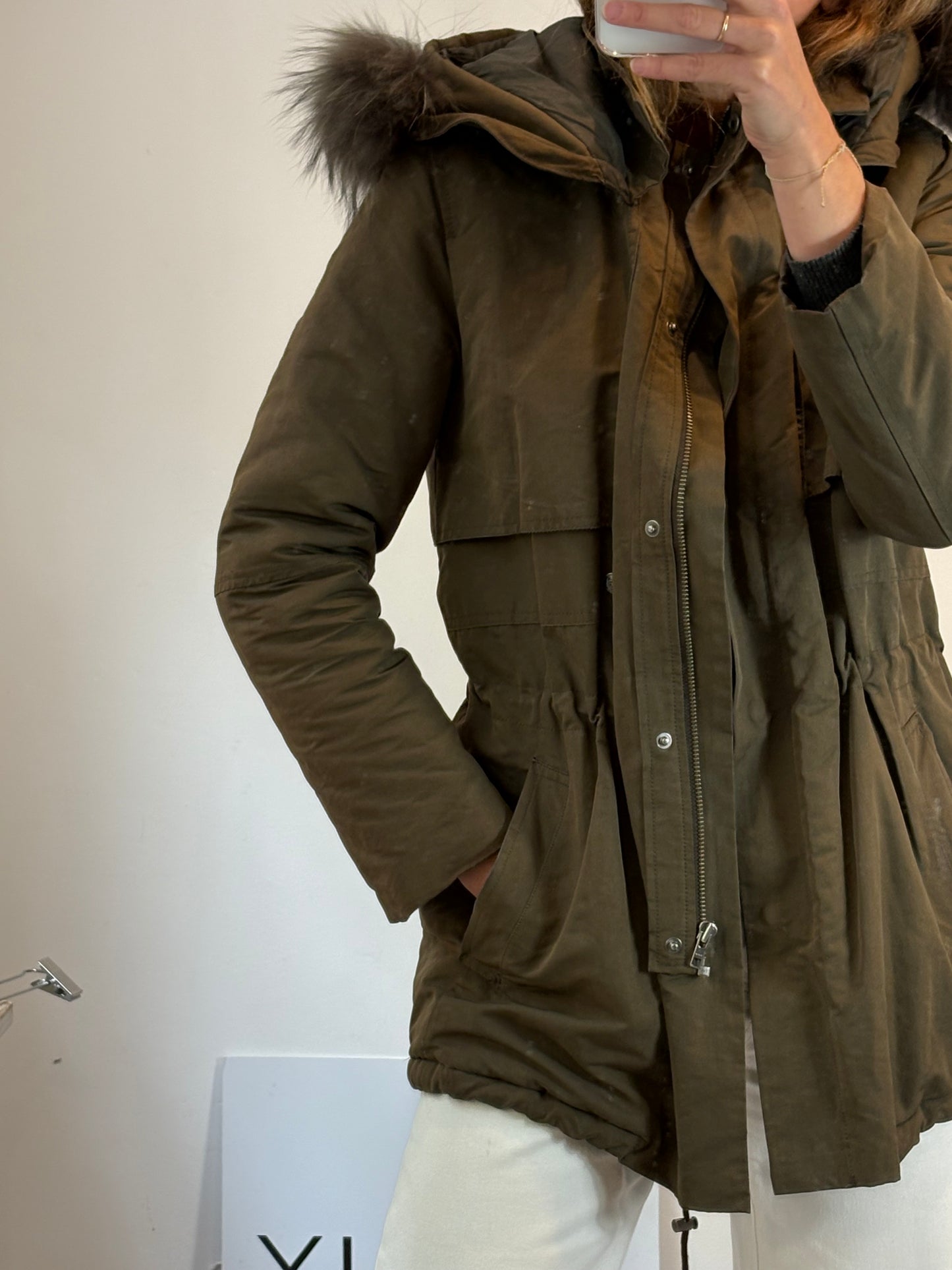 THE KOOPLES. Parka acolchada verde caqui. T L