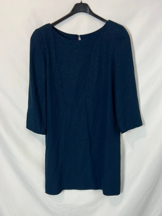 TARA JARMON. Glitter petrol blue dress. TS