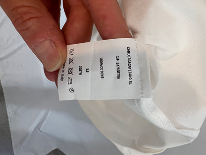CARLOTA&CO. Camisa blanca algodón. TU (L)