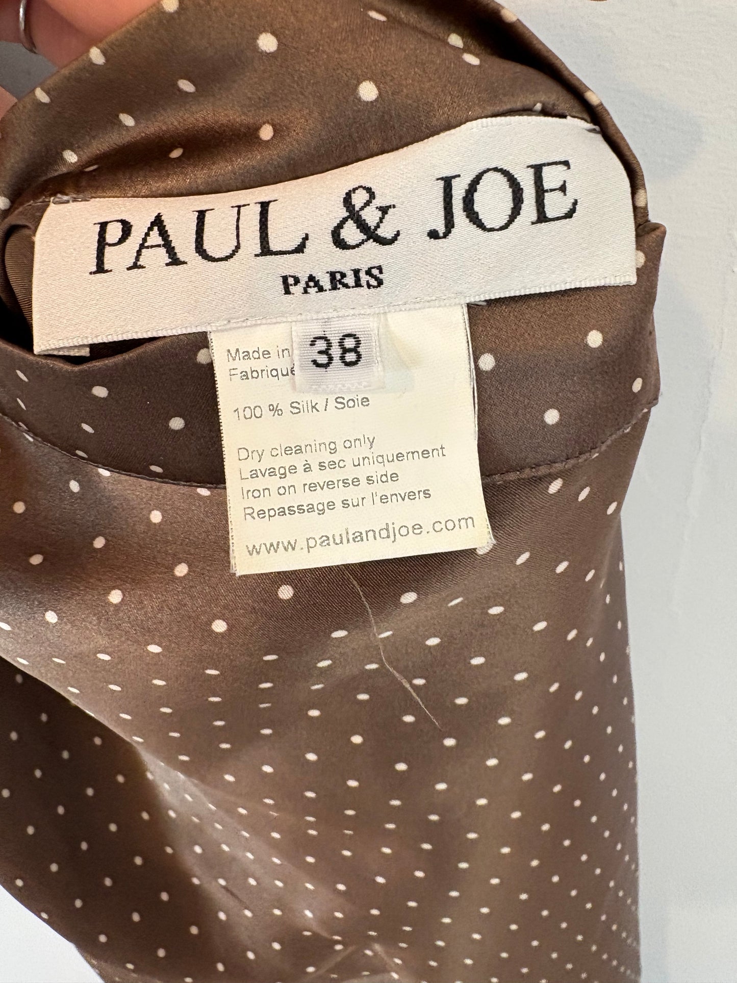 PAUL&JOE. Mono seda halter. T 38