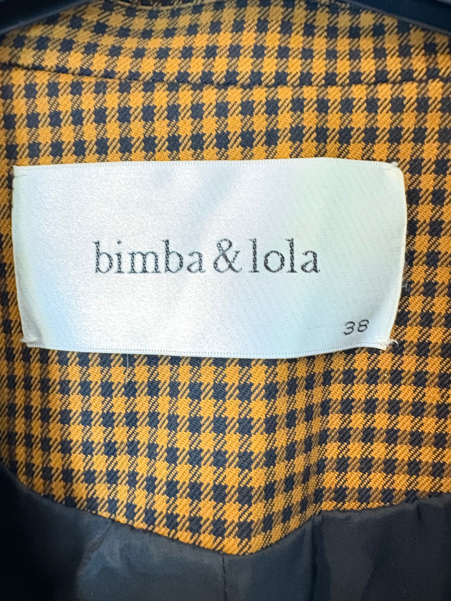 BIMBA Y LOLA. Blazer pata de gallo T.38 (S)