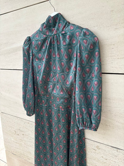 POLÍN ET MOI. Vestido midi estampado detalle espalda