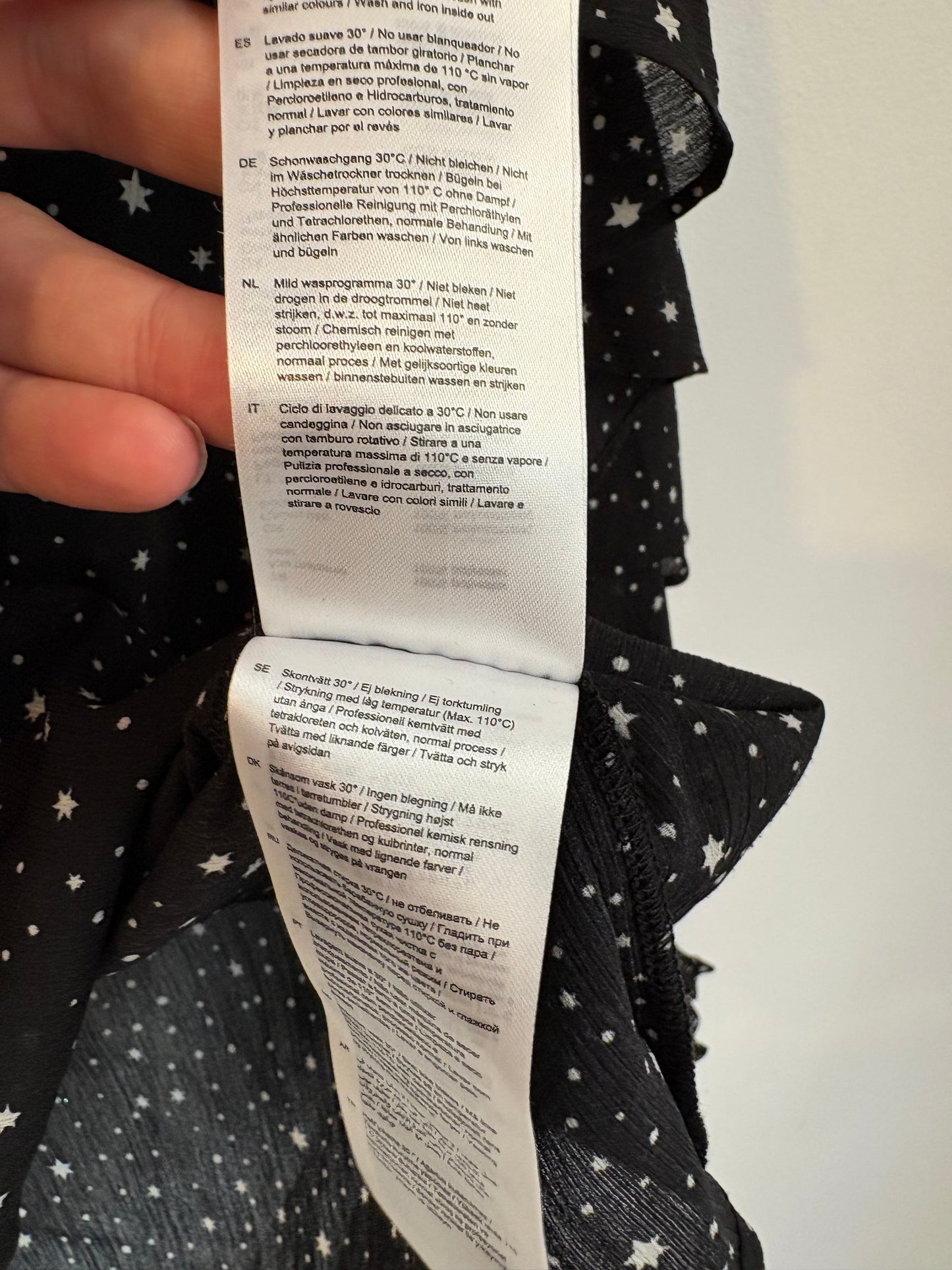 MAJE. Black star blouse S.1(s)