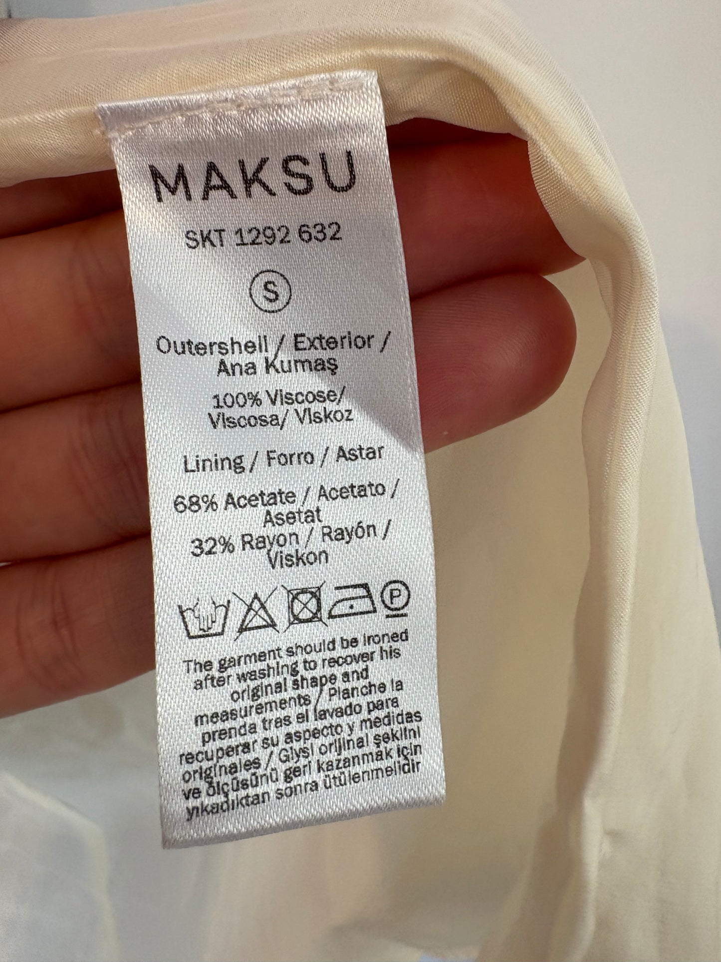 MAKSU. Printed midi skirt. TS