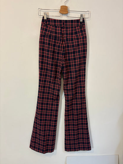 SCALPERS. Pantalón azul cuadros