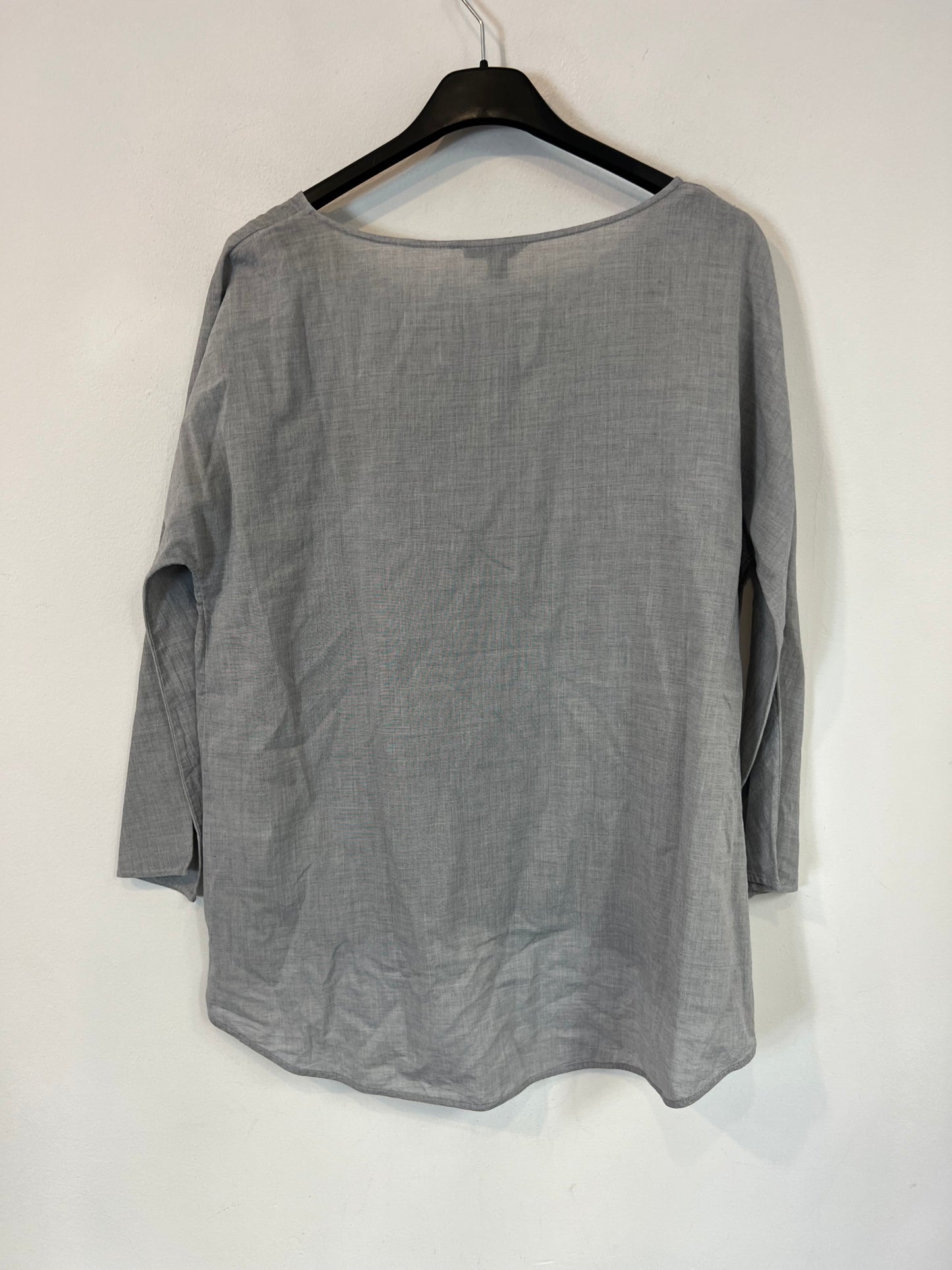 COS. Heathered grey asymmetrical blouse. Size 36