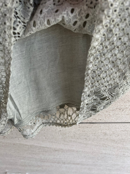 OTRAS. Vestido verde encaje TU(s)