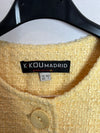 K-KOU MADRID. Abrigo amarillo tweed T.40