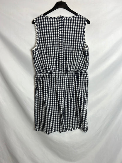 OTRAS. Vestido corto cuadros vichy. T S