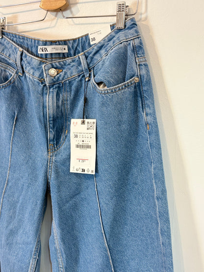 ZARA. Denim culotte sewing. T 38