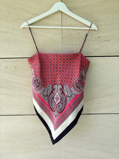 ZARA. Top efecto pañuelo. T S