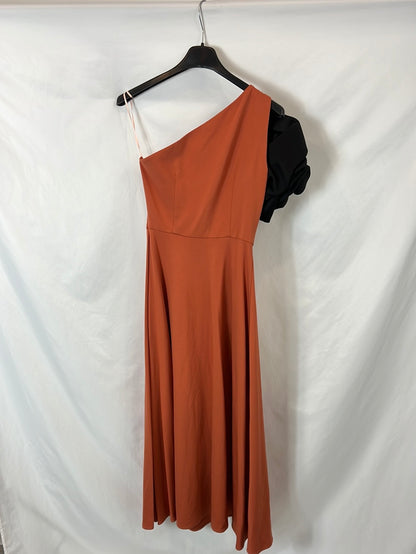 COOSY. Asymmetrical flower midi dress. T.S.