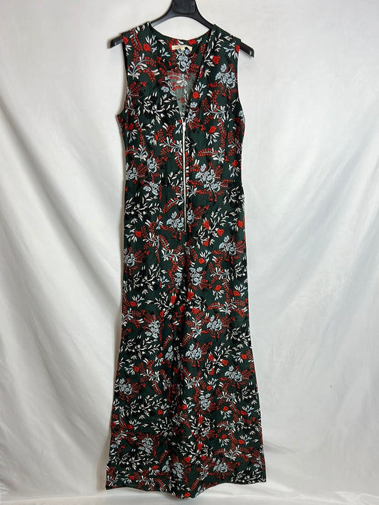 MAJE. Green floral palazzo jumpsuit T.36 