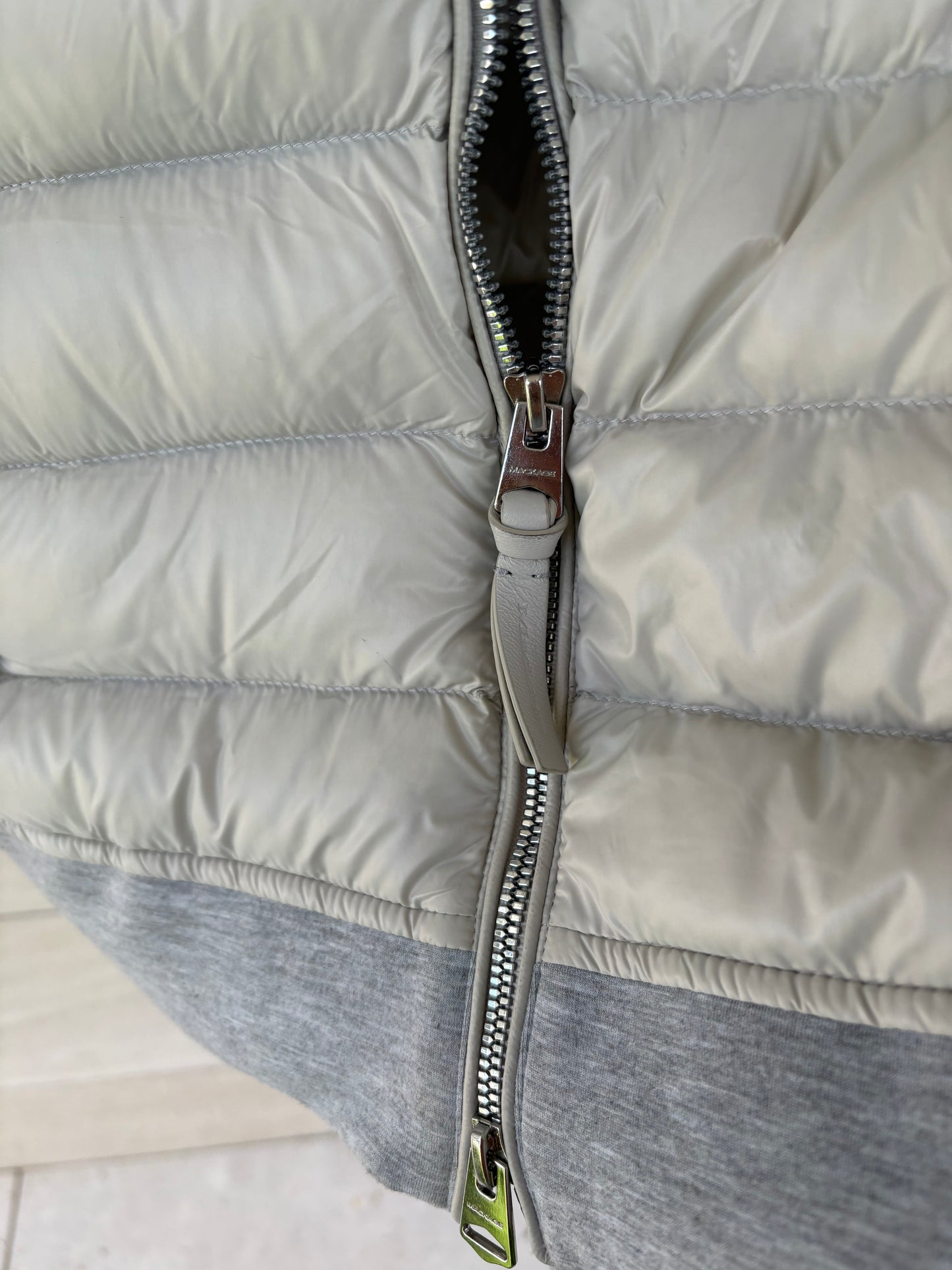 MACKAGE. Chaqueta gris doble textura ligera. T M