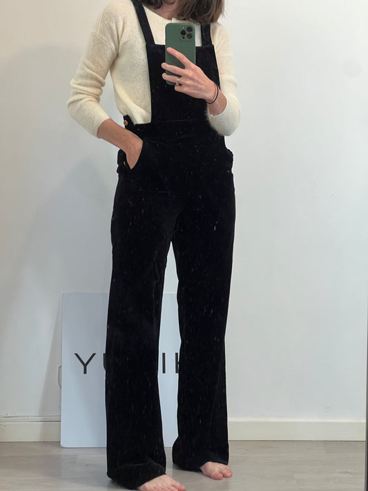 SEZANE. Peto negro terciopelo. T 36