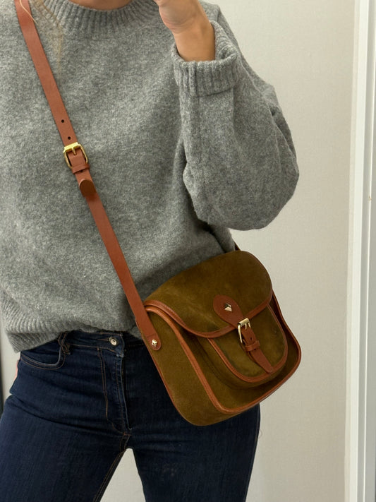 HERBERT FRÈRE SOEUR. Bolso piel caqui