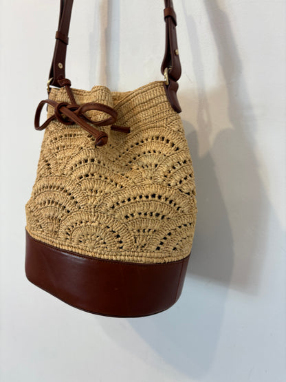 SÉZANE. Multicolored raffia bag