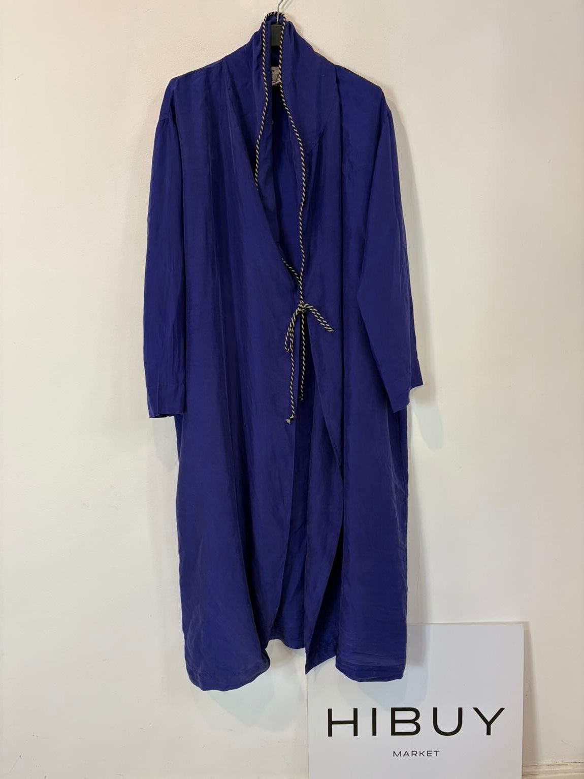 FORTE FORTE. Kimono largo seda morado