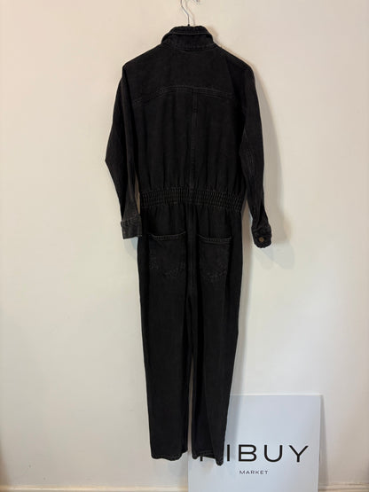 ZARA. Mono largo denim solapa